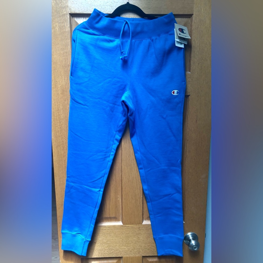Champion NWT beautiful unique turquoise blue joggers size small